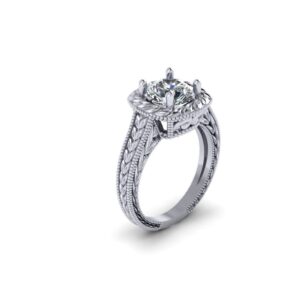 Art Deco Solitaire Engagement Ring