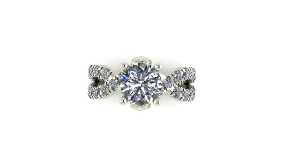 infinity skull engagement ring