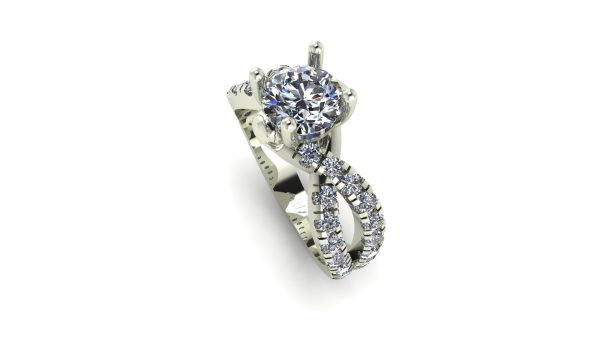 infinity skull engagement ring