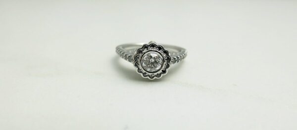 Skull Halo Engagement Rings