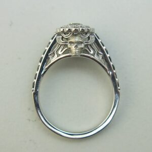 Skull Halo Engagement Rings