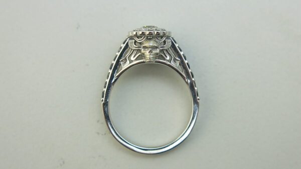 Skull Halo Engagement Rings