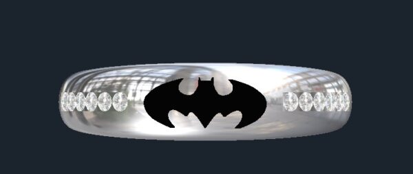 tapered batman wedding band