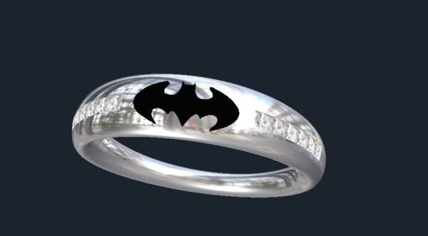 tapered batman wedding band