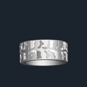 custom tire tread wedding ring