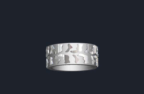 custom tire tread wedding ring