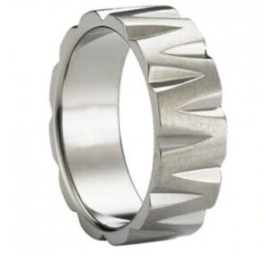 Sculptural Titanium Wedding Ring