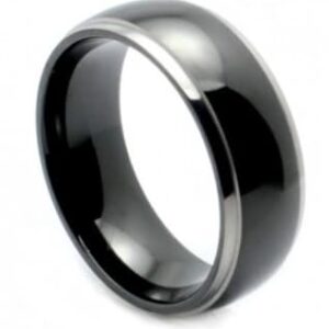 2 Tone Titanium Wedding Ring