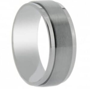 Matte Titanium Wedding Ring