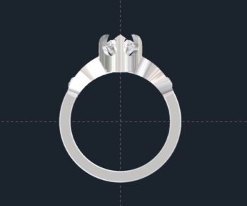 Star Wars Cathedral Engagement Ring Custom Star Wars Engagement Rings