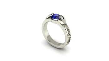 Rebel Alliance Princess Leia Engagement Ring Custom Star Wars Engagement Rings