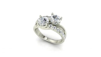 2 stone Engagement Ring