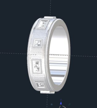 Bezel Set Men's Diamond Wedding Ring Bezel Set Men's Diamond Wedding Ring