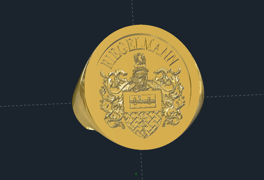 Custom Family Crest Ring Custom Family Crest Ring