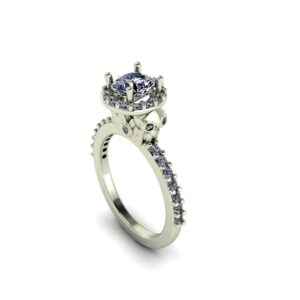 diamond owl engagement ring