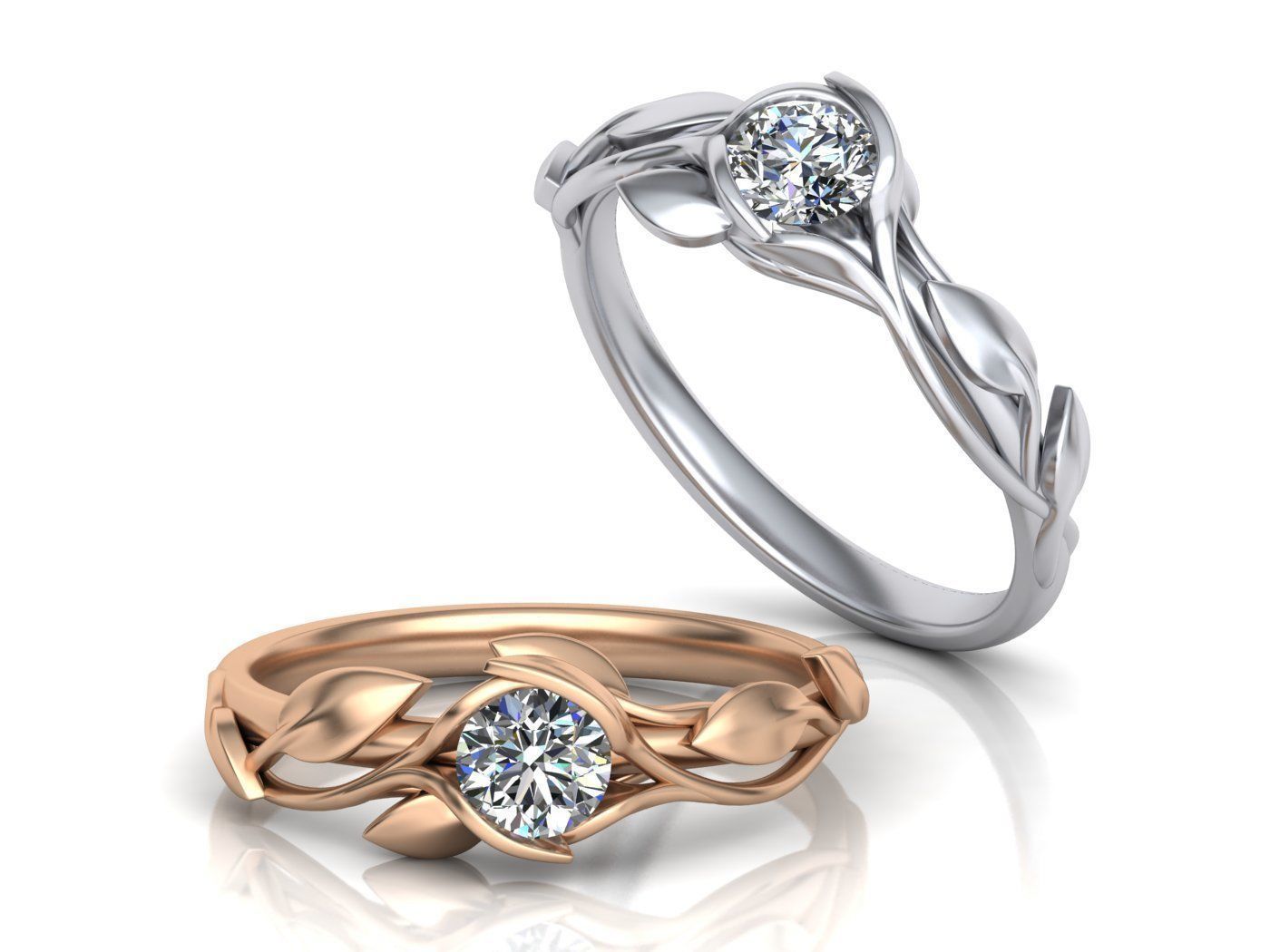 nature inspired engagement rings