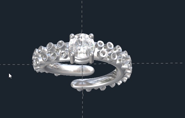Custom Nature Inspired Engagement Rings
