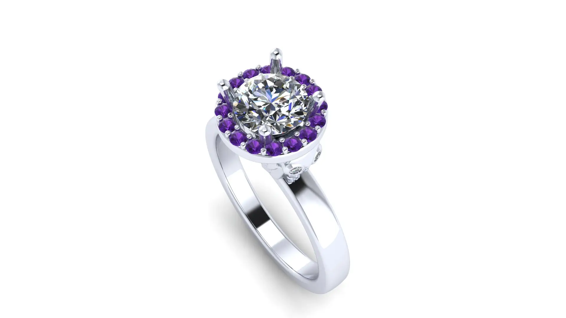 diamond owl engagement ring