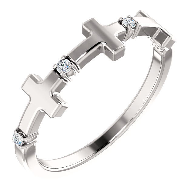 Diamond Cross Rings