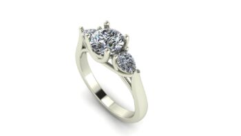 Three Stone Engagement Ring