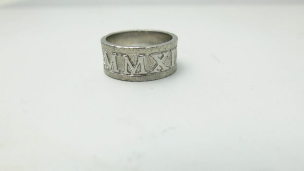 Roman Numeral Wedding Ring