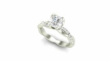 Tulip Engagement Ring nature inspired engagement rings