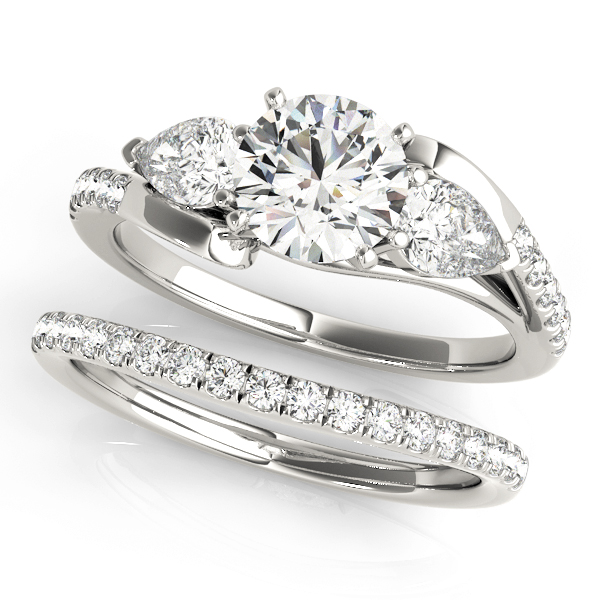 Check Out Our Custom Split Shank 3 Stone Engagement Ring