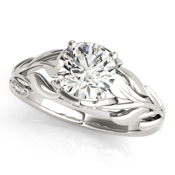 Leaf and Vine Engagement Ring