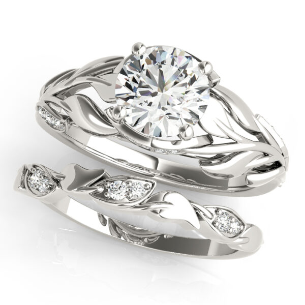 Leaf and Vine Engagement Ring