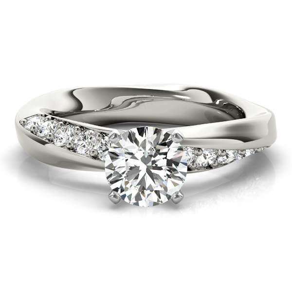 Sculptural Asymmetrical Engagement Ring