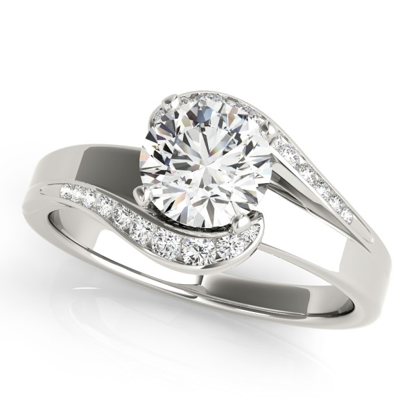 Semi Halo Bypass Engagement Ring