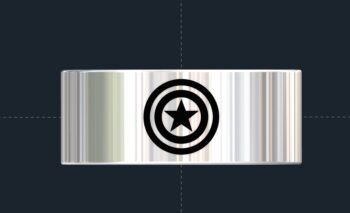 Captain America Wedding Ring Custom Superhero Wedding Bands
