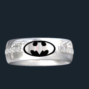 Inverse Batman Wedding Ring