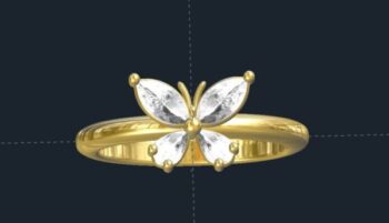  Butterfly Engagement Ring