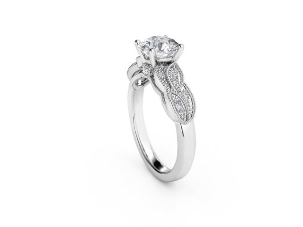 Leaf Engagement Ring