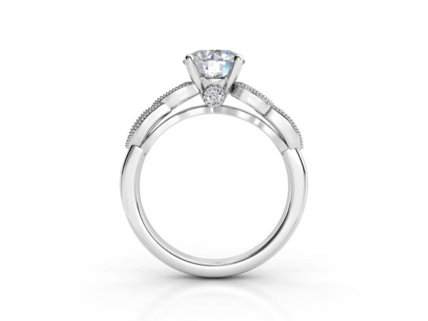 Leaf Engagement Ring