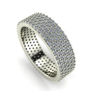 Diamond Pave Wedding Band