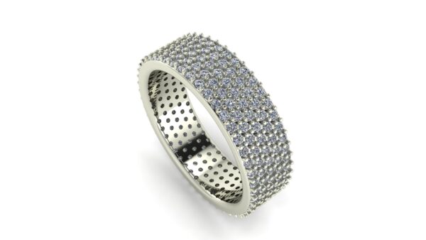 Diamond Pave Wedding Band