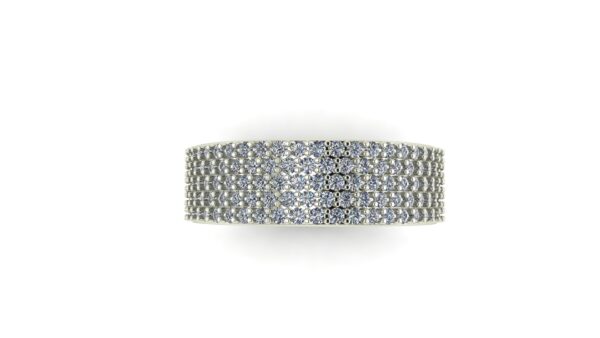 Diamond Pave Wedding Band