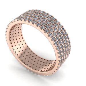 French Pave Diamond Wedding Ring