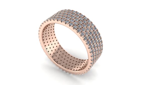 French Pave Diamond Wedding Ring