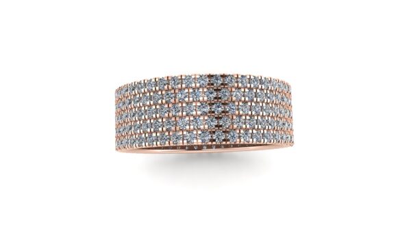 French Pave Diamond Wedding Ring