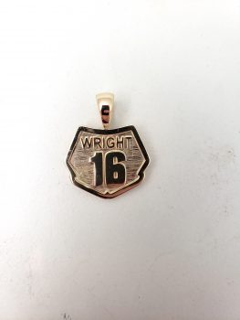 motocross number plate necklace