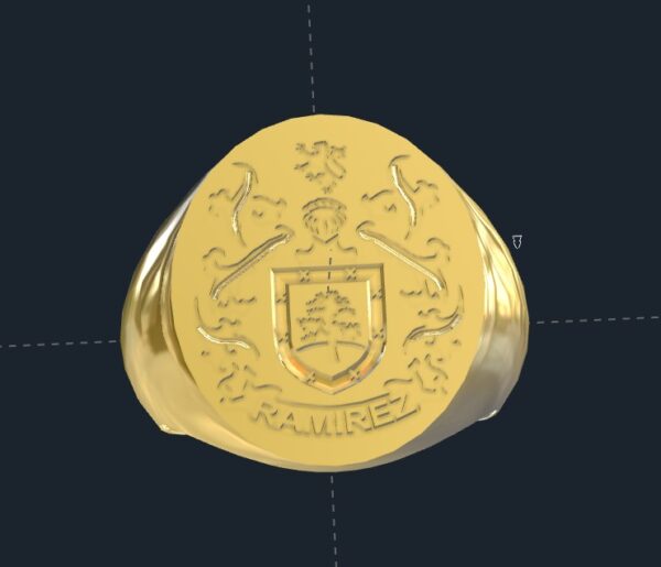 Custom Made Family Crest Rings
