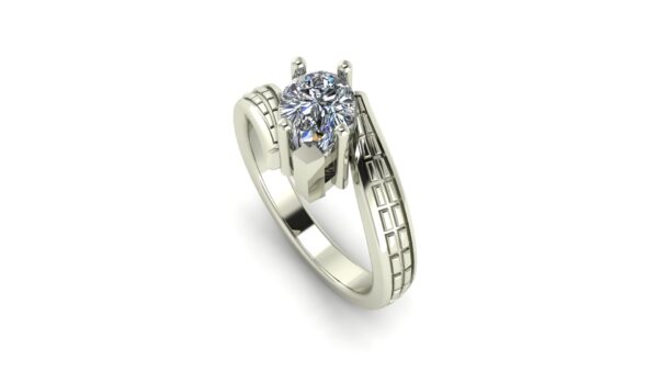 Diamond Bypass Engagement Ring