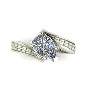 Diamond Bypass Engagement Ring