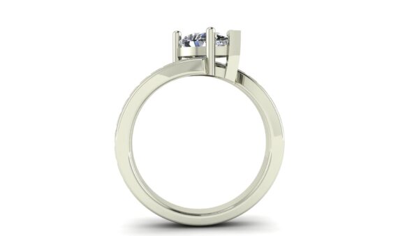 Diamond Bypass Engagement Ring