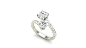 2 Stone Engagement Ring