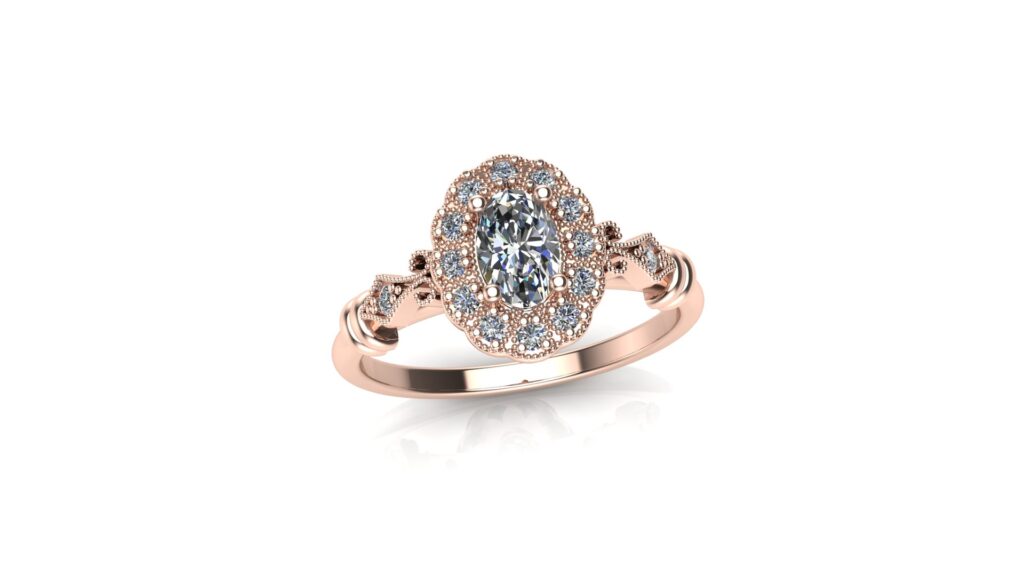 Vintage Halo Customized Engagement Rings