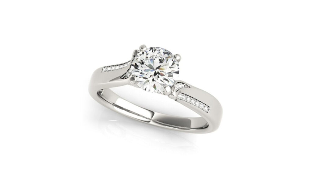 Asymmetrical Engagement Ring